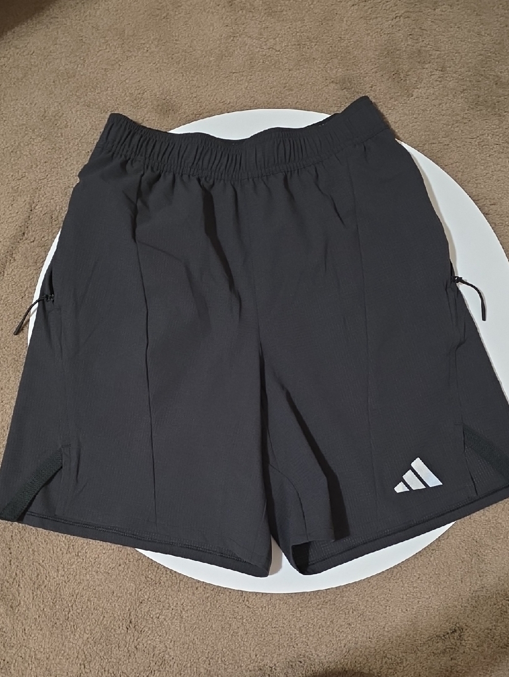 adidas Black Women’s Athletic Training Shorts with Logo